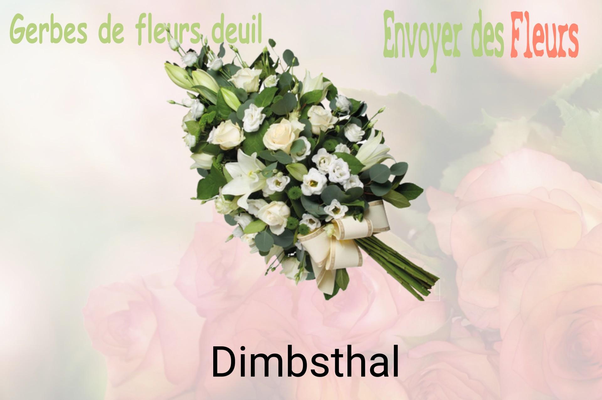 Gerbe de fleurs de deuil livrée à Dimbsthal